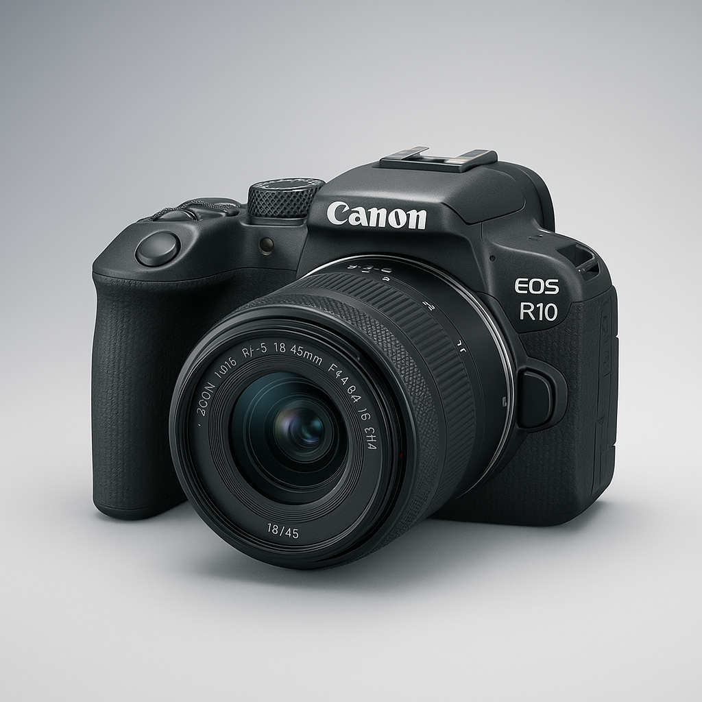 Canon EOS R10 mirrorless camera for beginners, APS-C sensor, 2025