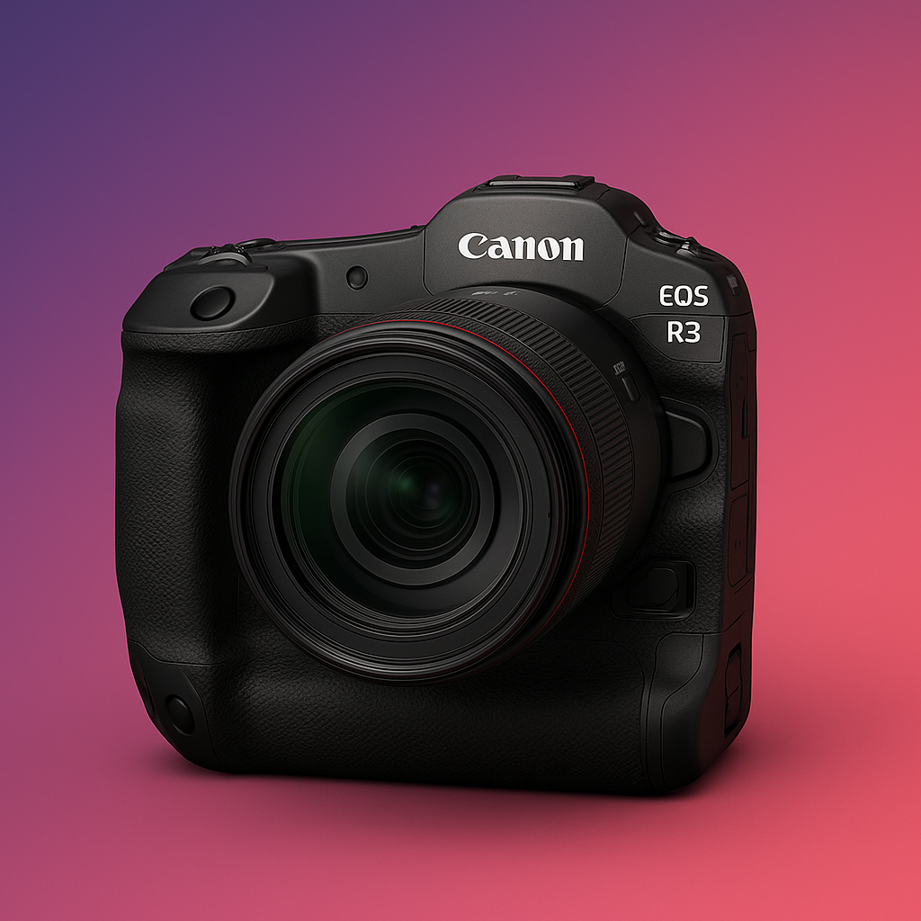 Canon EOS R3 professional full-frame sports mirrorless camera, 2025.