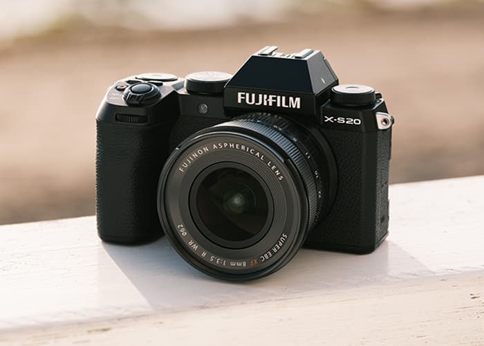 Fujifilm X-S20 APS-C mirrorless camera for creators, 2025.