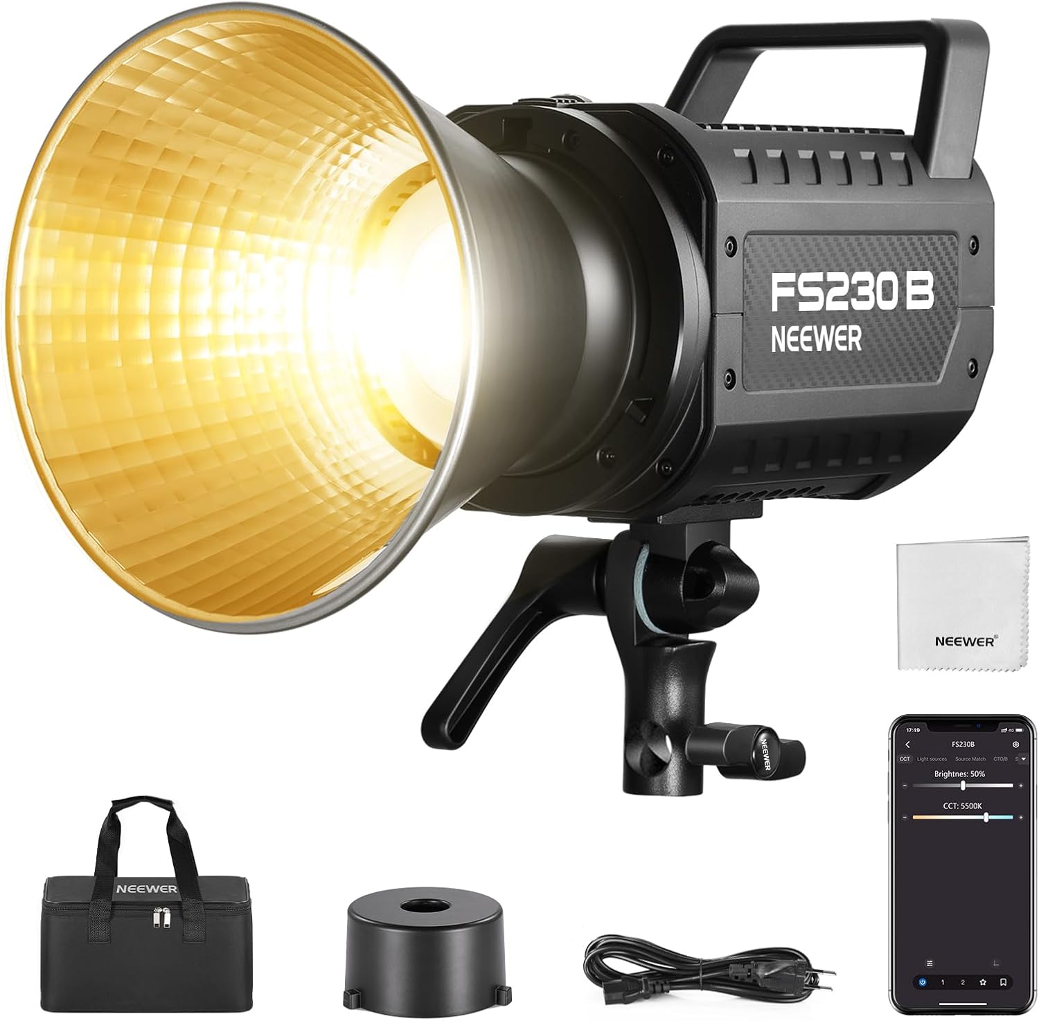 Neewer FS230B LED Video Light for Photography and Studio Lighting